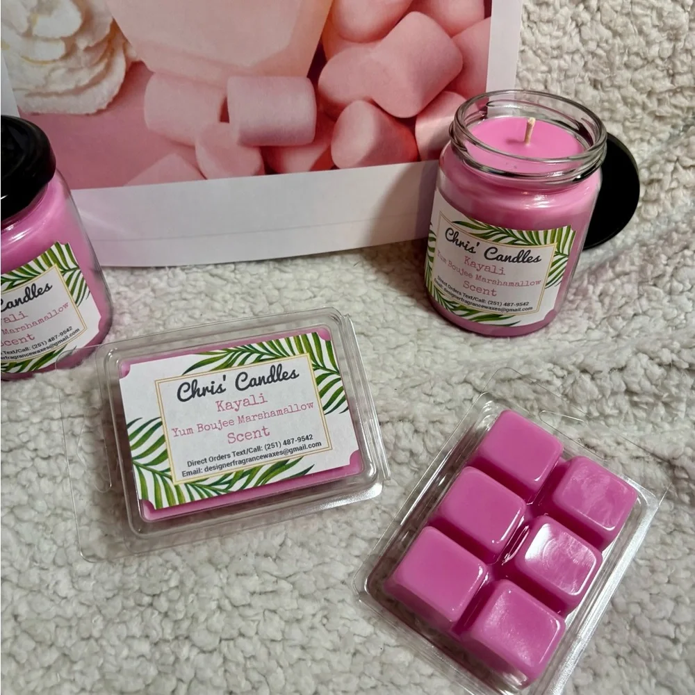 Kayali Yum Boujee Marshmallow Scent Candle/Melts Bundle (type)